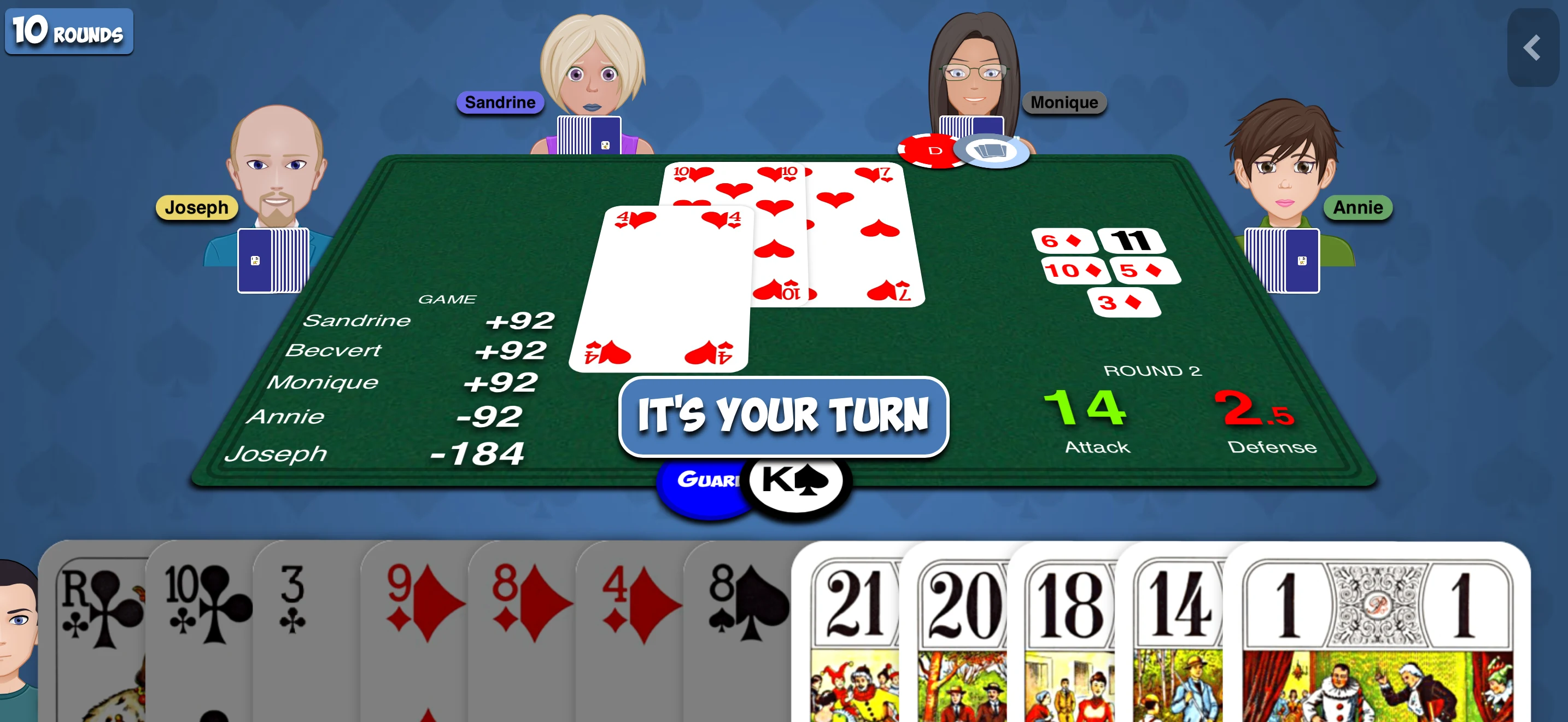 French-Tarot screenshot