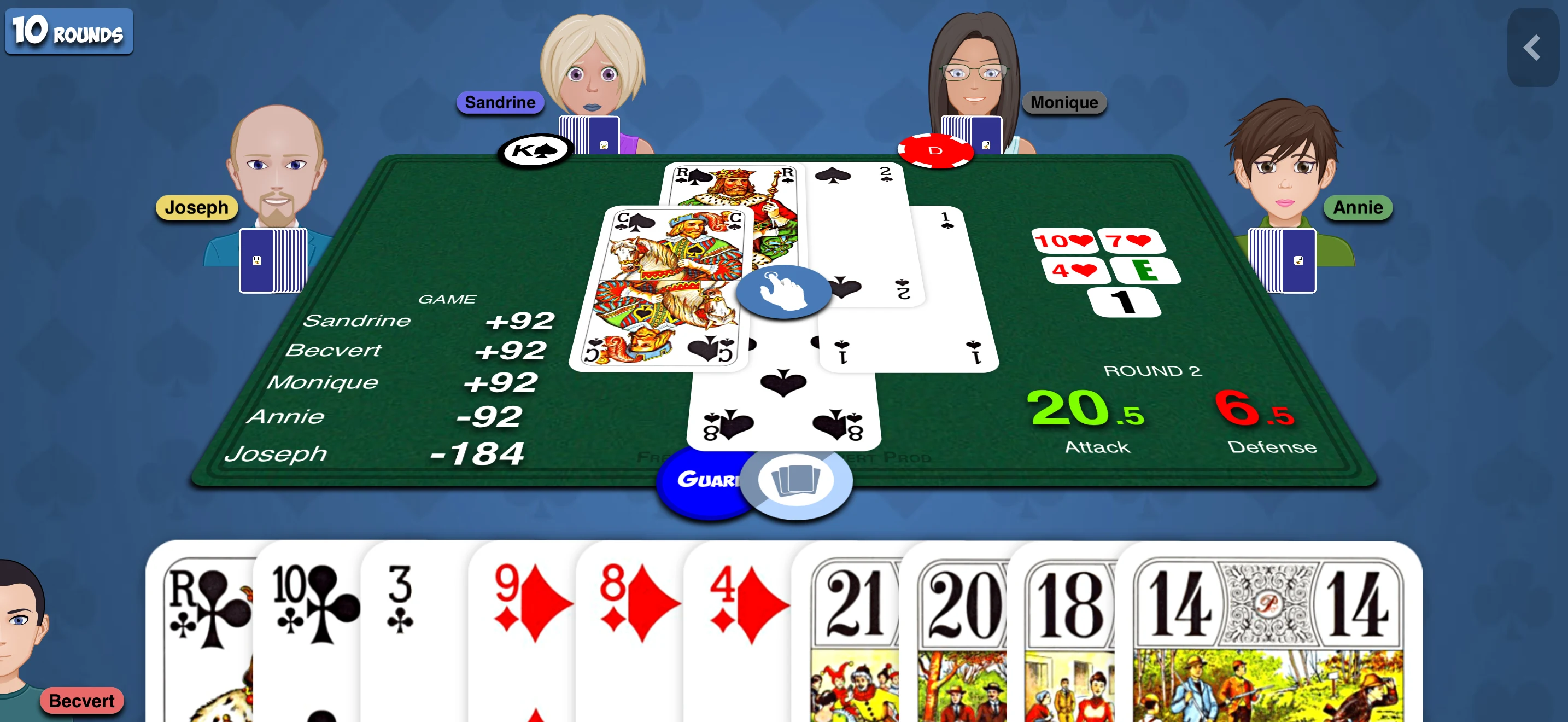 French-Tarot screenshot