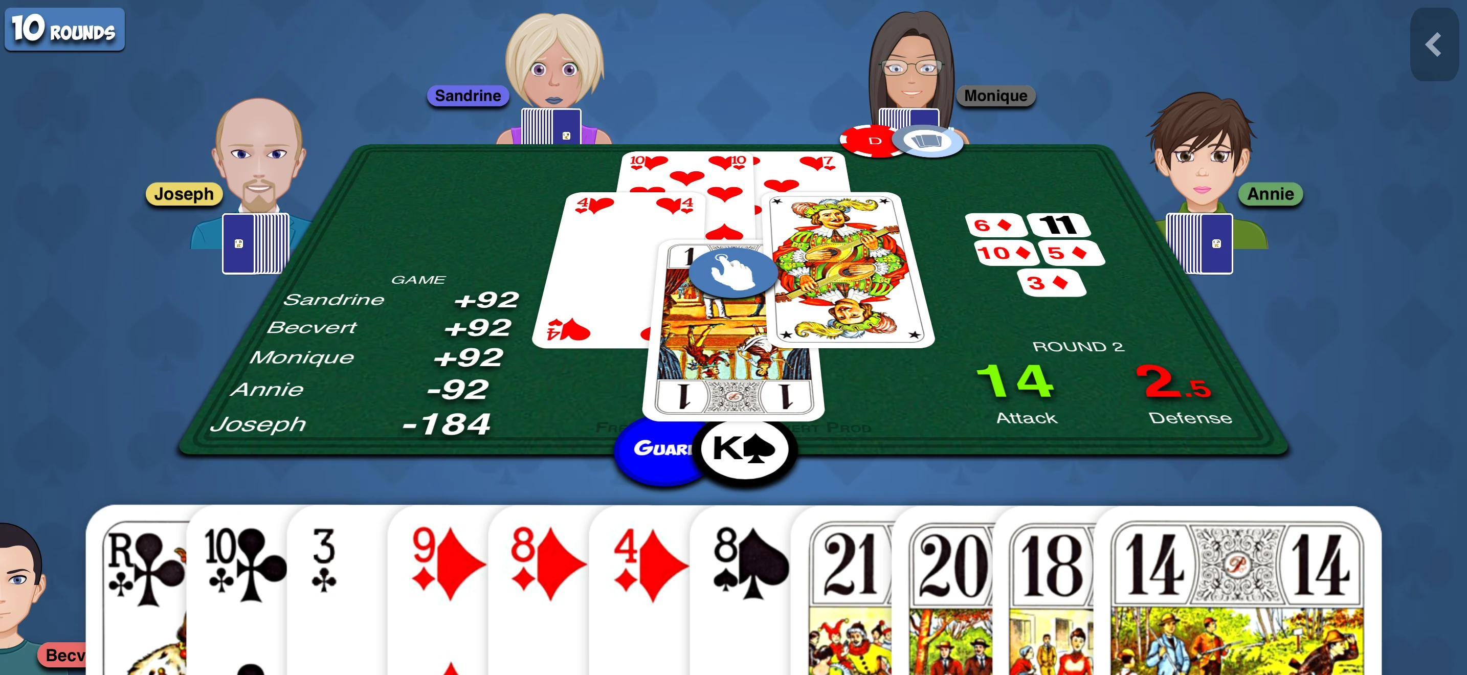 French-Tarot screenshot